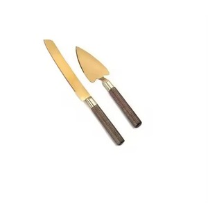 Juego de servidor de pastel de lujo, cuchillo para servir postres de Metal de acero inoxidable, vajilla de comedor, utensilios de cocina, cortador de repostería - Product Image 3