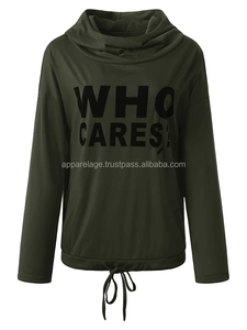 Nueva moda para mujer, jersey de manga larga sólido, Sudadera con capucha, Top deportivo con bolsillo frontal para Otoño e Invierno - Product Image 6