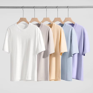 Camisetas lavadas con ácido de calidad suave 2025 logotipo personalizado 100% algodón ropa para hombre - Product Image 1