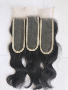 Cheveux naturels ondulés de qualité supérieure, non traités, 14 pouces, avec closure transparente 2x6, provenant d'un seul donneur, vente en gros, fournisseur indien - Product Image 4
