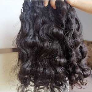 24 pouces vison cambodgien extensions humaines temple indien vierge cuticule alignée Double Machine trame droite Afro vague couleur 1B - Product Image 4