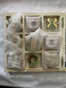 Juegos náuticos de madera hechos a mano Diseño de madera de mango Juegos náuticos TIC TAC TOE Hecho EN LA India - Product Image 4