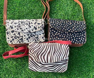Nuevos bolsos de hombro de cuero de piel con estampado de animales de estilo occidental, bolsos laterales de cuero de piel auténtica de alta calidad - Product Image 4