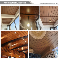 Bande de finition en aluminium personnalisable en gros pour la décoration des joints de plafond des bâtiments de grande hauteur