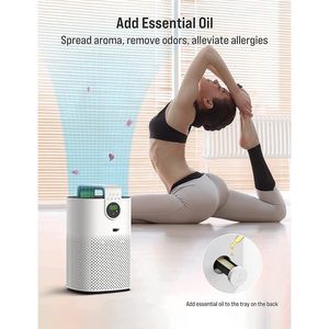 TOPPIN Smart purificatore d'aria AP003 600 Ft² con blocco bambino 3 velocità della ventola H13 vero filtro HEPA e WiFi purificatori domestici - Product Image 5