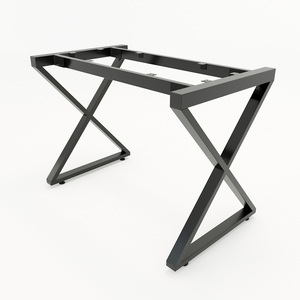 SFXC101-Minimalist Iron 25x50 Table Leg Easy Assembly X-Shaped <b>Footrest</b> - Product Image 1