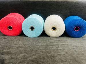 Hilo teñido flameado de algodón 100% cardado para tejer y tejer - Product Image 4