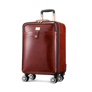 2023 New Quality Classic Design Wholesale Price Durable Luggage <b>Suitcase</b> Low MOQ Durable Customized Leather Made <b>Trolley</b> Bags - Product Image 2