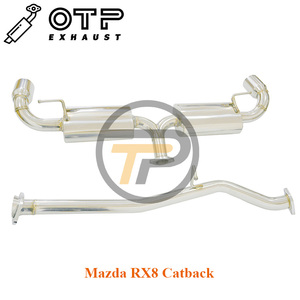 Ống Xả OTP Catback Cho 2004-2011 Mazda <span class=keywords><strong>RX8</strong></span> RX-8 Catback Hiệu Suất Cao SUS304 Bằng Thép Không Gỉ - Product Image 6