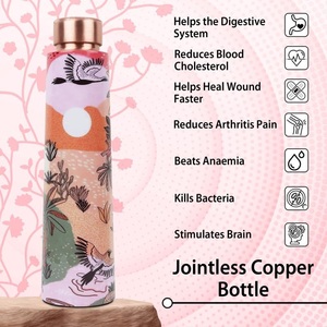Pure Copper Custom <b>Bottles</b> in Bulk-Eco-Friendly <b>Vintage</b> Design Anti-Corrosion Coating for Adults International Bulk Export - Product Image 4