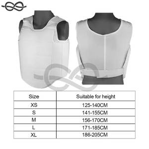 แผ่นป้องกันหน้าอกแผ่นรองซี่โครงสำหรับผู้ชายผู้หญิงเด็กระบายอากาศได้ดีสวมใส่สบายอุปกรณ์กีฬา - Product Image 6