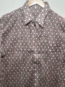 Camisa Casual de Algodón con Estampado a Mano para Hombre, Elegante y Moderna |   Colección de Camisas Florales de Manga Larga 100% Algodón - Product Image 2