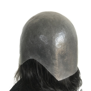 6 pouces de longueur de cheveux pleine PU mince peau haut en cuir Base perruque de cheveux humains naturels avec <span class=keywords><strong>livraison</strong></span> rapide - Product Image 4