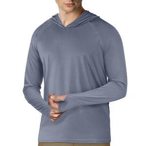 Sudadera con Capucha de Compresión para Hombre, Diseño Sólido, Tejido de Punto, Logotipo Frontal, Sudadera con Capucha de Otoño - Product Image 5