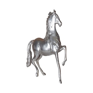 Silver Colored Deer <b>Statue</b> Elegant Engraved Metal Sculpture Decorative Showpiece for Home Office Living Room Interior Decoration - Product Image 5