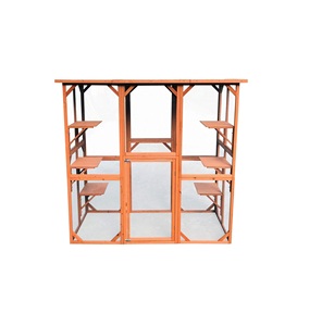 Casa para gatos al aire libre con jaula para gatos grande con puerta de entrada con 6 plataformas y protección contra la intemperie a la venta - Product Image 1
