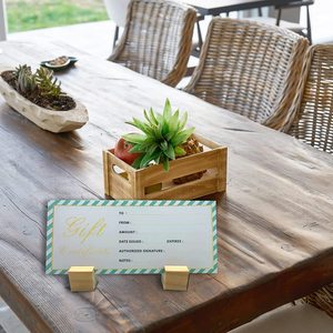 ที่ใส่นามบัตรไม้บีชแบบตั้งได้สำหรับธุรกิจและใช้ในบ้าน - Product Image 5