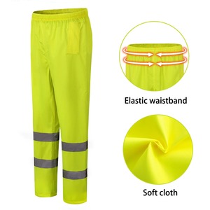 Pantalon de travail cargo décontracté multi-poches, haute visibilité, réfléchissant, imperméable, résistant à l'usure, protection du travail - Product Image 5