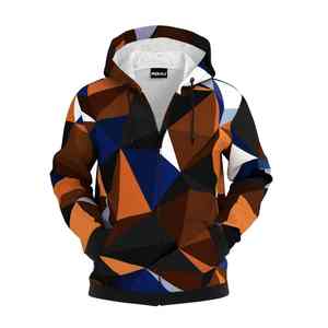 Sweat-shirts à capuche personnalisés avec logo pour hommes, hiver, motif uni, col à capuche, fermeture éclair, sublimation - Product Image 6