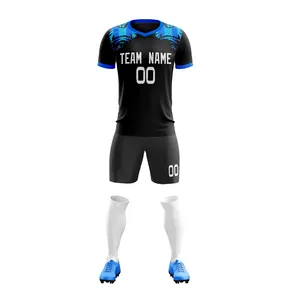 Top Tendências 2024 Kits de Uniforme de Futebol Masculino Tamanho Adulto Cor Sólida/Profissional Melhor Preço Homens Camisa e Shorts de Futebol Kits