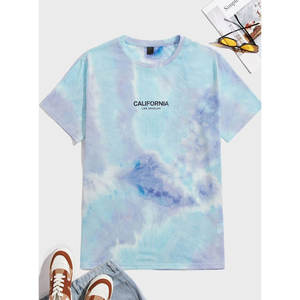 Camiseta de Verano para Hombre, Manga Corta, Cuello Redondo, Secado Rápido, Estilos Sólidos y Tie Dye - Product Image 1