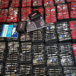 Bộ 15 với lưỡi dao sinh viên y khoa giải phẫu sinh học bóc tách Kit với kẹp trường hợp màu đỏ 2025 sinh viên mổ xẻ Bộ dụng cụ - Product Image 6