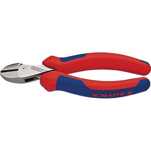 Cortadores Laterales Compactos X-Cut de KNIPEX, 160 mm de Longitud, Cabeza Cromada, Mangos Multicomponentes, Cuchillo Multiusos - Product Image 1