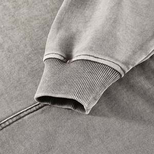 Nouveau design de pull à capuche lavé à l'acide à épaules tombantes, sweat à capuche en polaire à épaules tombantes imprimé personnalisé, approvisionnement ODM - Product Image 4
