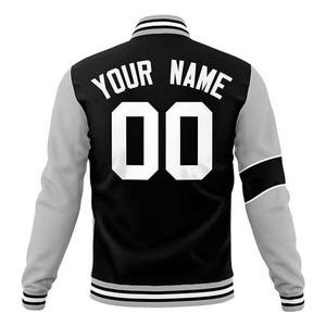 Abrigo de bombardero cómodo y ligero personalizado para adultos y jóvenes, chaqueta de béisbol universitaria para hombres con número de nombre del equipo - Product Image 2