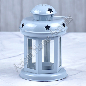 Axiom Home Accents estilo marroquí Metal vela linterna elegante luz colgante hecha a mano para Navidad decoración del hogar caja marrón - Product Image 2