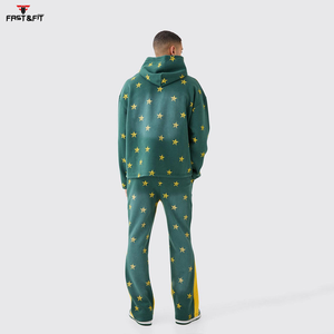 Chándales con estampado personalizado de algodón 100%, Sudadera con capucha, chándales para hombre, chándal de peso pesado de alta calidad - Product Image 2