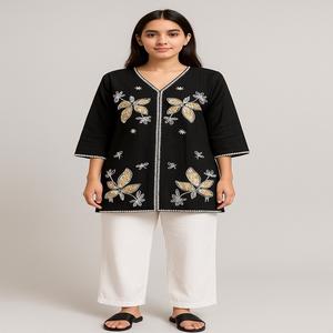 Últimas mujeres Kurti en venta al por mayor señoras pakistaníes Kurti señoras de alta calidad invierno Doria algodón Top cosas de invierno - Product Image 1