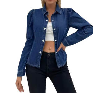 เสื้อเชิ้ตยีนส์ผู้หญิง ดีไซน์ใหม่ วัสดุคุณภาพดี ราคาสมเหตุสมผล ระบายอากาศได้ดี - Product Image 1