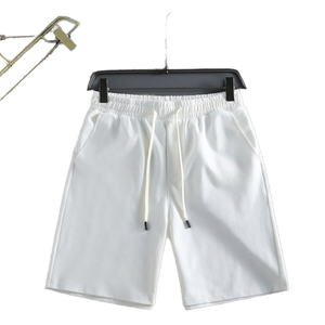 Pantalones cortos informales para correr de verano para hombre 2025, logotipo personalizado, estampado bordado, cintura media, impermeable, ropa de calle de lona - Product Image 1