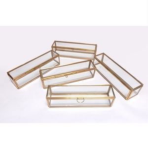 Boîte à bijoux vintage luxueuse faite à la main décorative pour la maison boîte en verre design fantaisie boîte en verre design personnalisée - Product Image 6