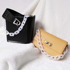 สายสะพายกระเป๋าถือแบบยาว ทำจากเรซิ่นหนา ผลิตด้วยมือ เป็นมิตรกับสิ่งแวดล้อม สามารถปรับแต่งได้ ขายส่ง  สายสะพายกระเป๋าถือแบบมีสไตล์ - Product Image 1