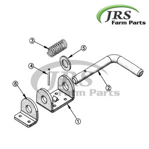 Fabricante y exportador de ensamblaje de pestillo de remolque 1260ZN01 de largo de piezas de conexión de remolque JRS Farmparts - Product Image 2