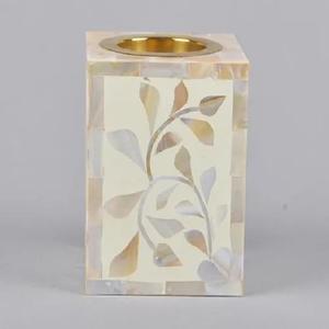 Quemador de incienso con incrustaciones de perlas madre de alta calidad estilo Arabia Mukhbar para candelabros de Metal de madera Bakhoor tarros de velas regalo - Product Image 4