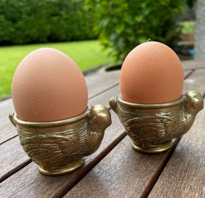Support de tasse de table cuisine petit déjeuner en acier inoxydable coquetiers à la coque porte-oeufs fabriqué à la main porte-gobelet - Product Image 5