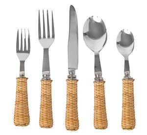 <b>Rustic</b> Jute Handle Cutlery <b>Set</b> With Stainless Steel Heads For Eco Friendly <b>Dining</b> Wedding Party And Natural <b>Table</b> Decor - Product Image 6