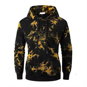 Sweats à capuche tie-dye unis de haute qualité, sweats à capuche unisexes tie-dye, séchage rapide, basiques, coton mélangé, sweat à capuche tie-dye pour homme - Product Image 1