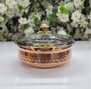 Casserole de style royal en métal doré Pot de cuisine de qualité supérieure Hotpot de luxe élégant et durable - Product Image 5