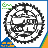 Reloj de Pared de Cuarzo Art Deco TDH015, Diseño Escénico, Decoración para el Hogar, Reloj de Pared de Una Sola Cara para Ocasiones Festivas