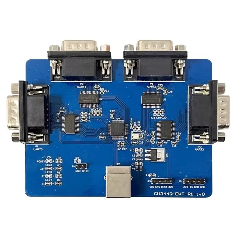 CH344Q USB to 4-Port RS232 Converter - Industrial Multi-Serial Adapter Board