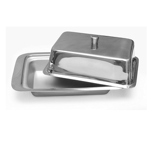 Plat à beurre en acier inoxydable de design unique Décor de cuisine Plat à beurre en acier inoxydable de qualité supérieure - Product Image 1