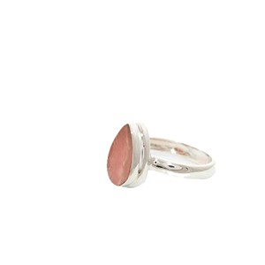 Argent sterling 925, finition haut de gamme, sertissage en bélière, pierre précieuse rhodochrosite, formes variées, classique, mariage, fête, tendance, à la mode - Product Image 1