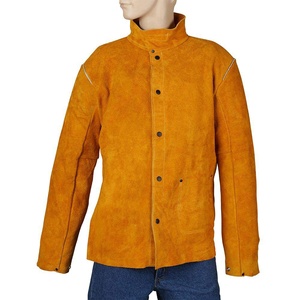 Chaquetas de soldadura de cuero Soldador resistente al fuego Ropa DE SEGURIDAD Mangas largas Chaqueta de trabajo de soldadura 2026 - Product Image 4