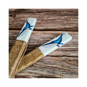 Conjunto ecológico de ensalada de madera de melamina/plato para servir con revestimiento de esmalte ¡Precio muy barato! - Product Image 5