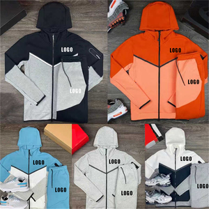 Chándal Deportivo de Felpa Técnica Personalizado con Logotipo 2025, Venta al por Mayor 1:1, Chándal para Hombre, Talla Grande, Otoño, con Cremallera, Alta Calidad - Product Image 4