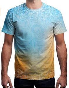 Camisetas de sublimación personalizado con estampado de algodón y poliéster 100%, camisetas de Jersey en blanco de talla estadounidense con patrón liso - Product Image 4